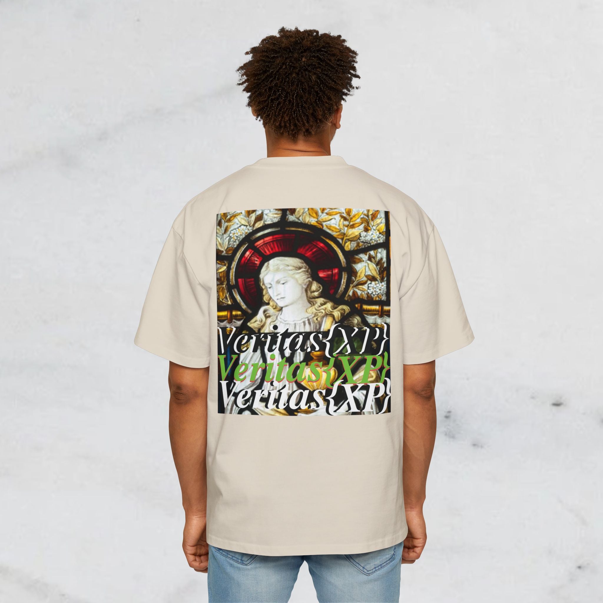 Marian Stain Glass- Oversized Tee