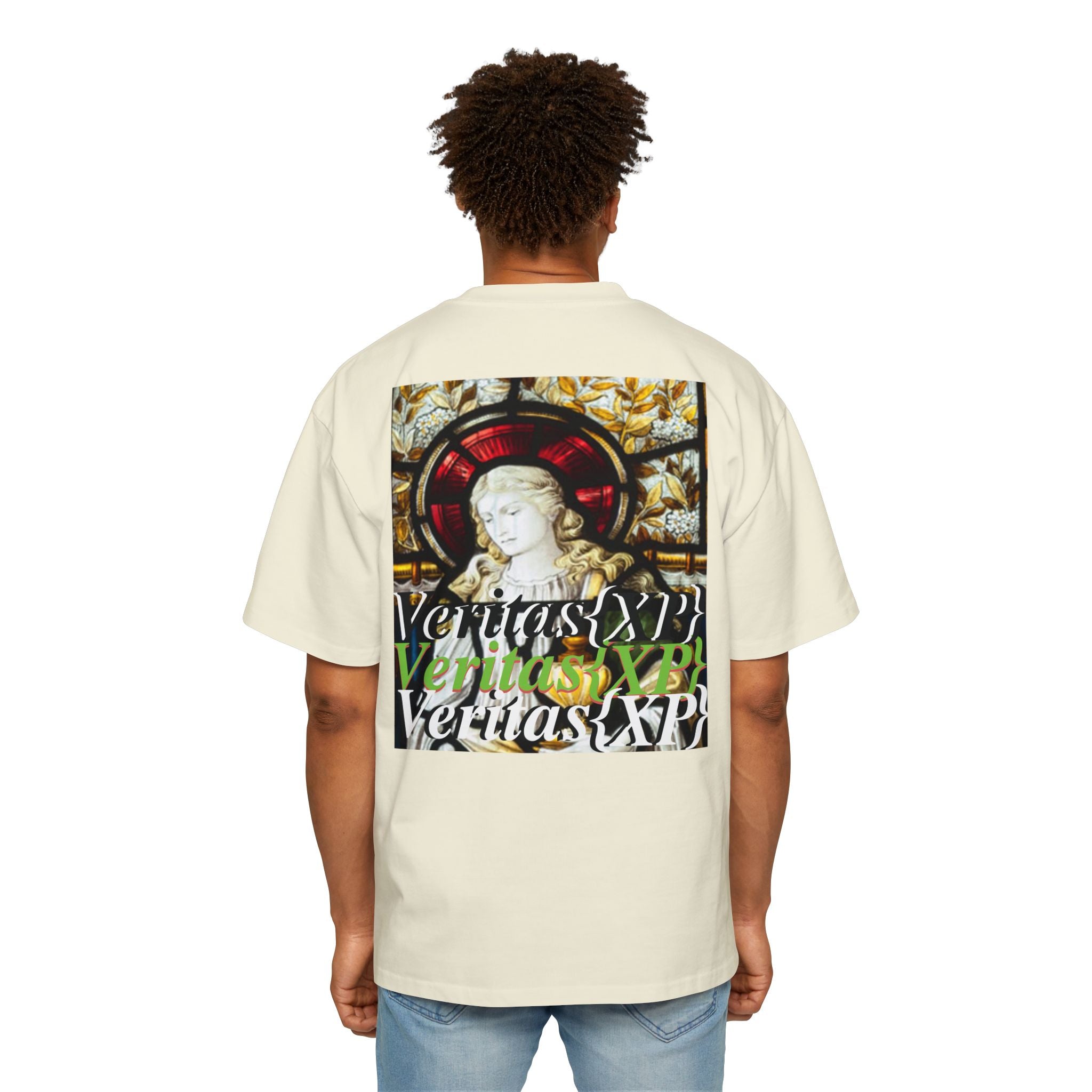 Marian Stain Glass- Oversized Tee