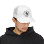 Veritas VRS Richardson 112 Trucker Cap — Embroidered Cross Emblem Snapback