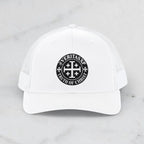Richardson 112 Trucker Hat— Print Cross Snapback