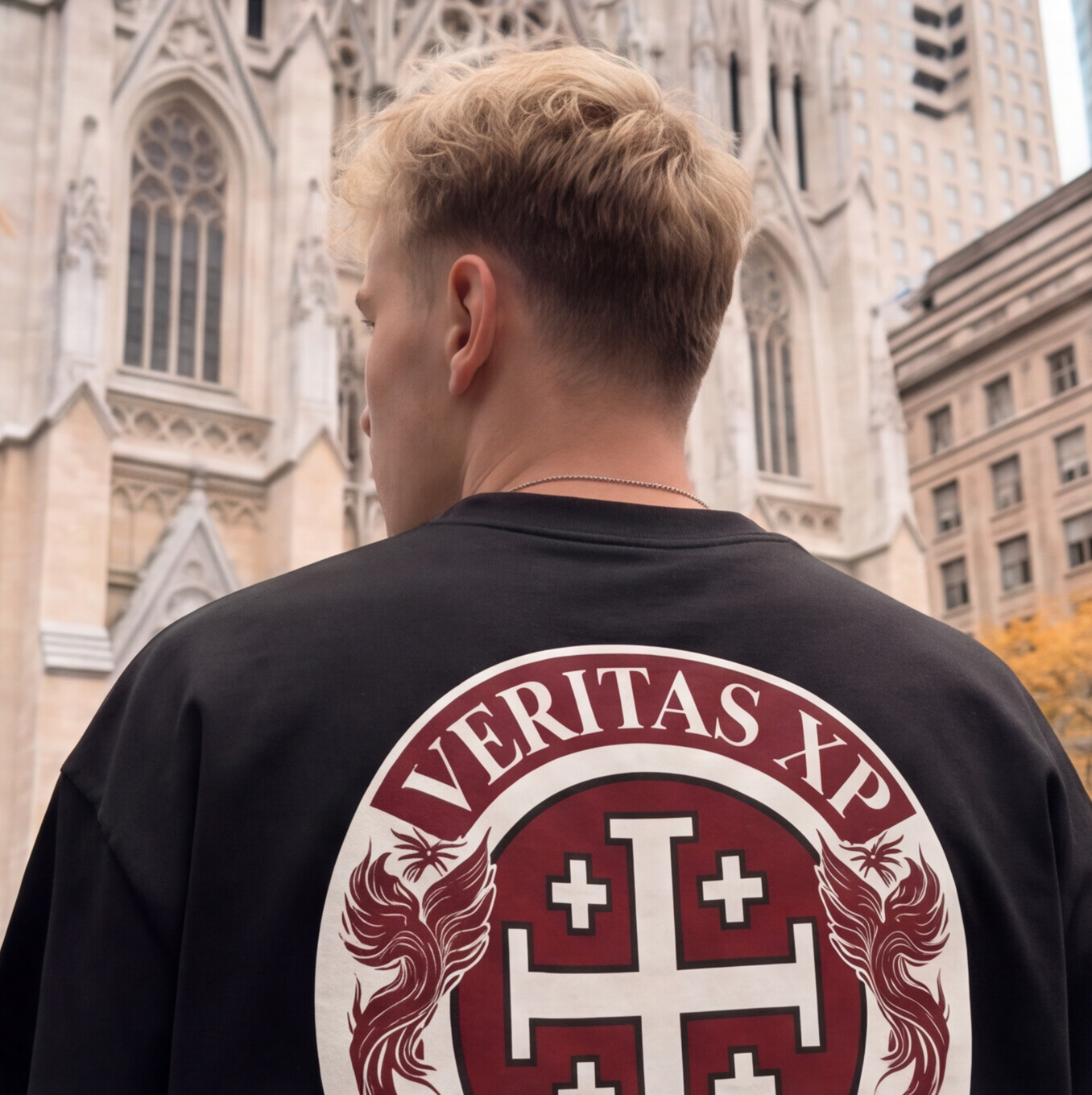 Circle Crest Shield Oversized Tee