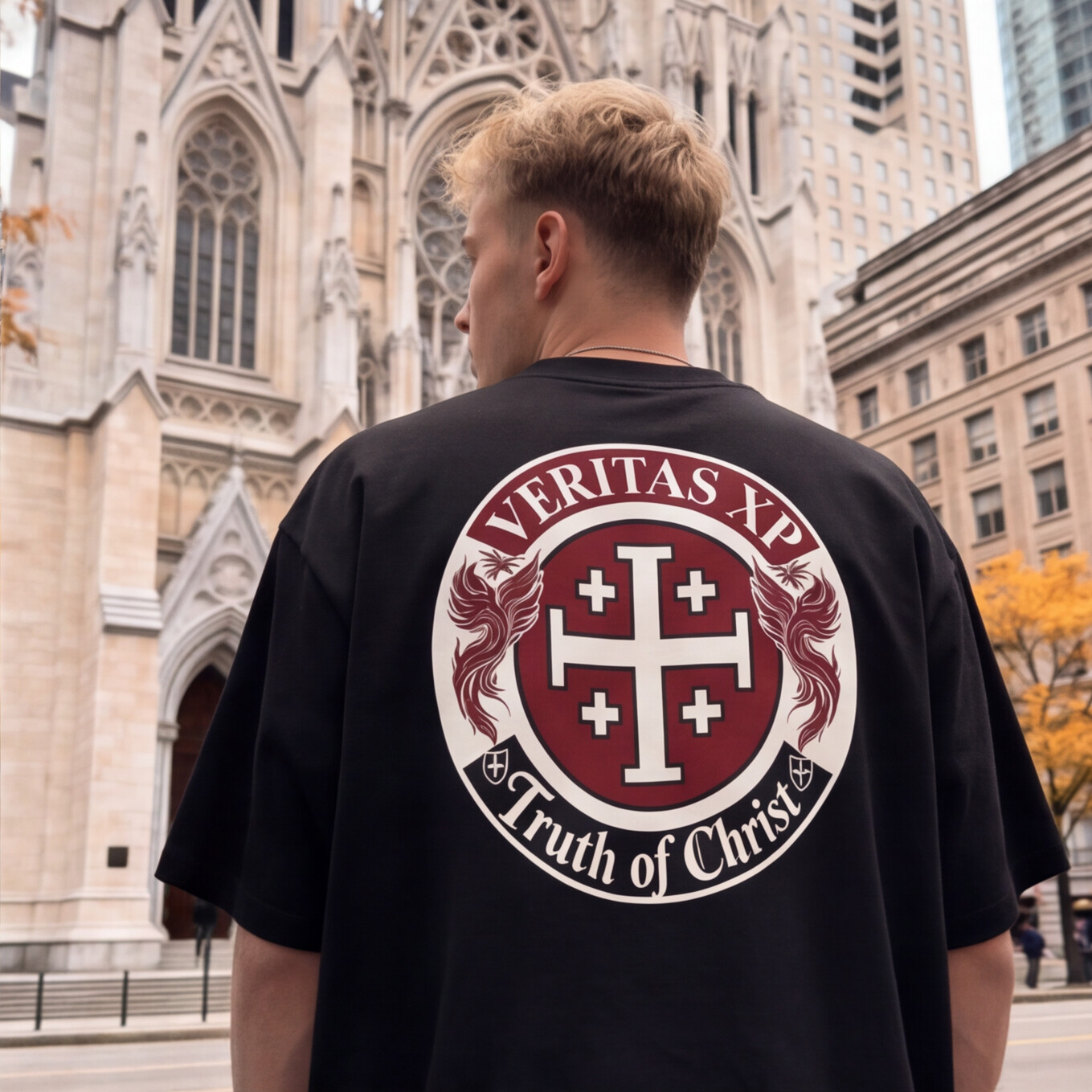 Circle Crest Shield Oversized Tee