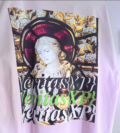Marian Stain Glass- Oversized Tee