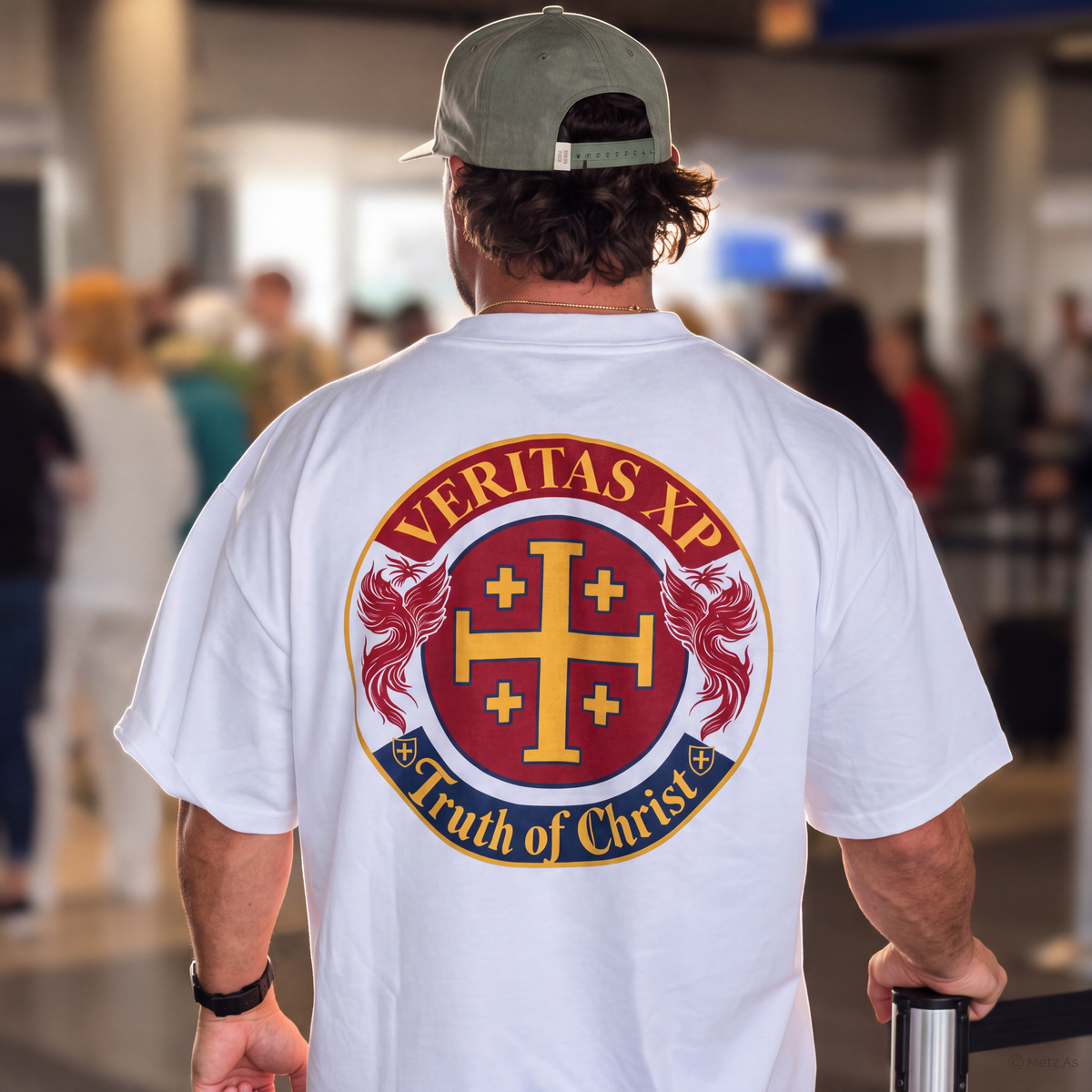 Crest Retro- Oversized Tee