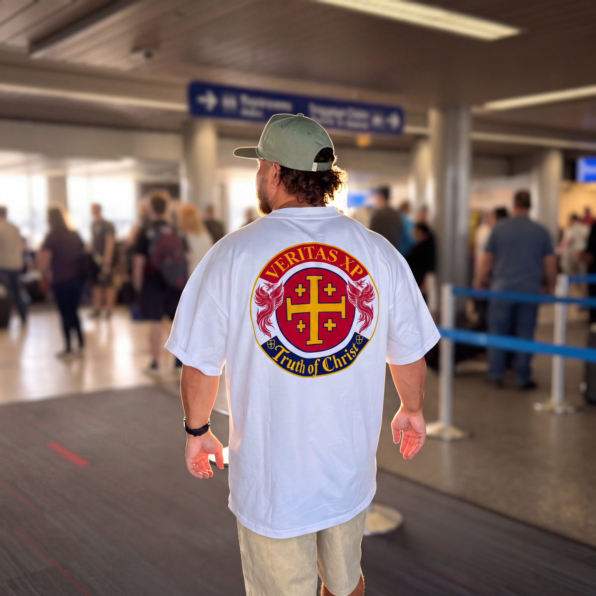 Crest Retro- Oversized Tee