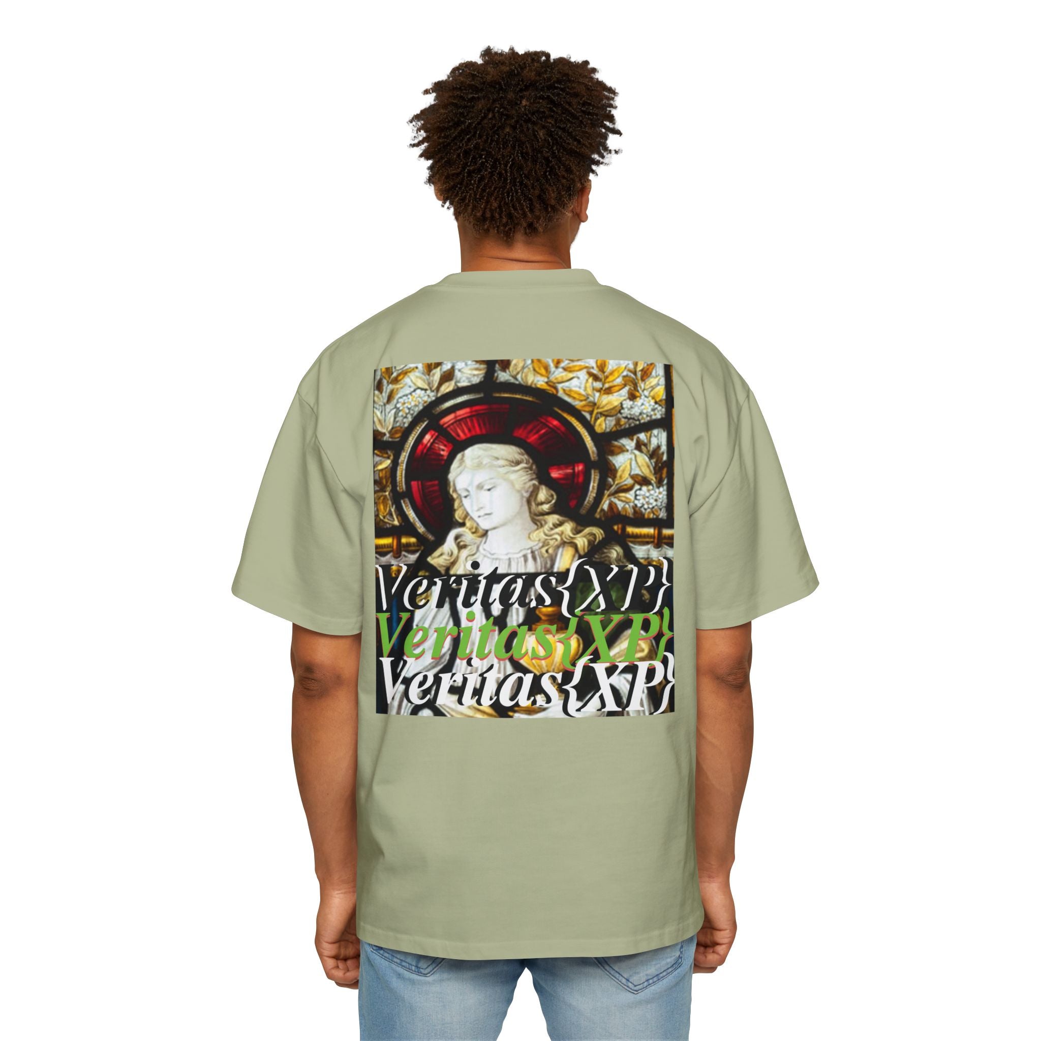 Marian Stain Glass- Oversized Tee