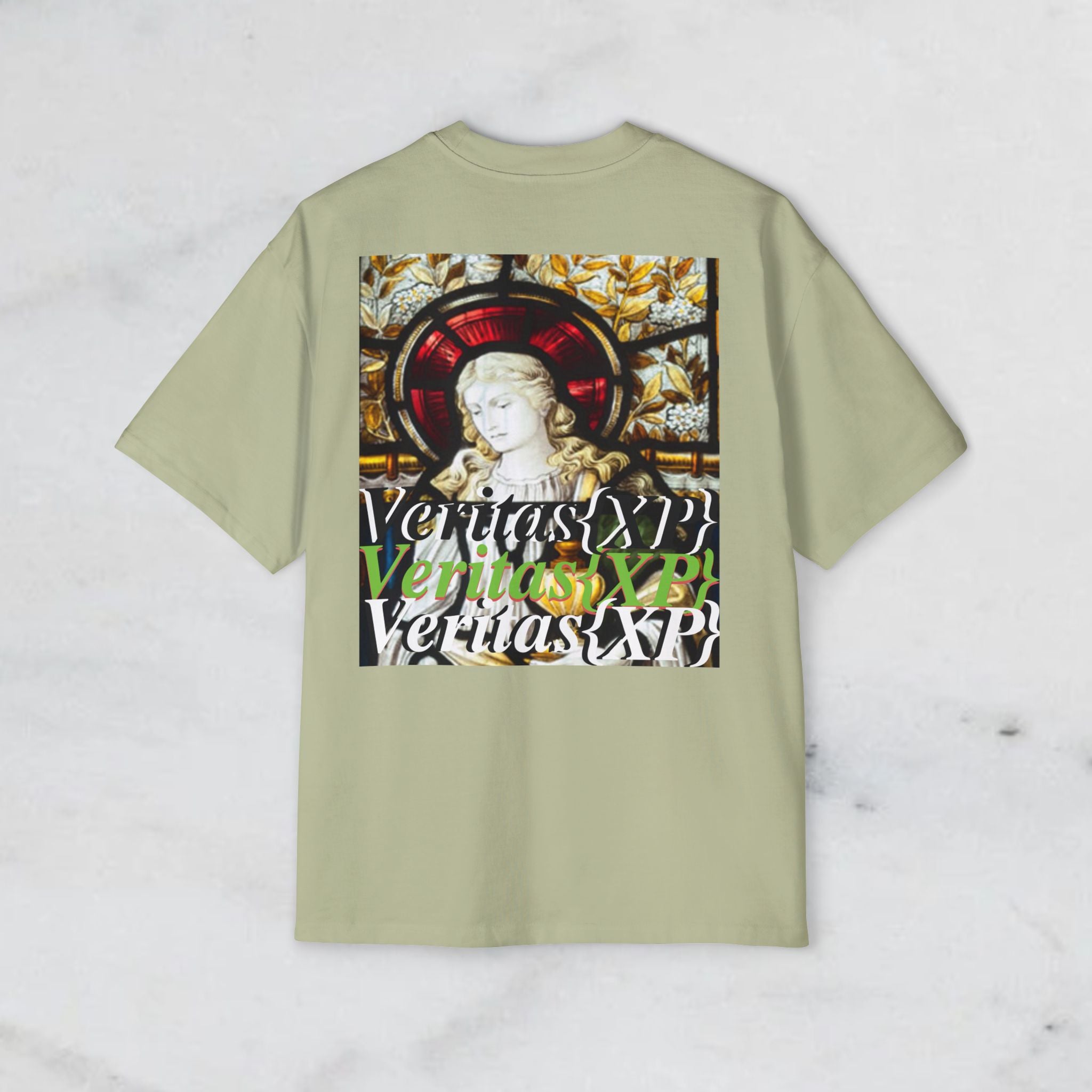 Marian Stain Glass- Oversized Tee
