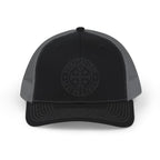 Veritas VRS Richardson 112 Trucker Cap — Embroidered Cross Emblem Snapback