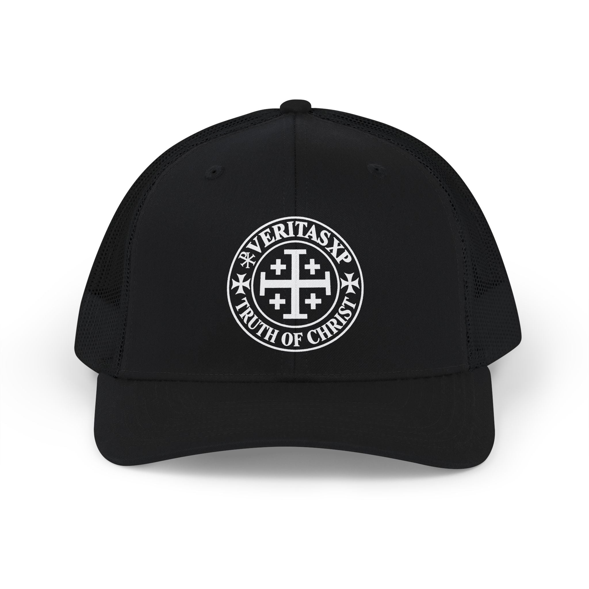 Richardson 112 Trucker Hat— Print Cross Snapback
