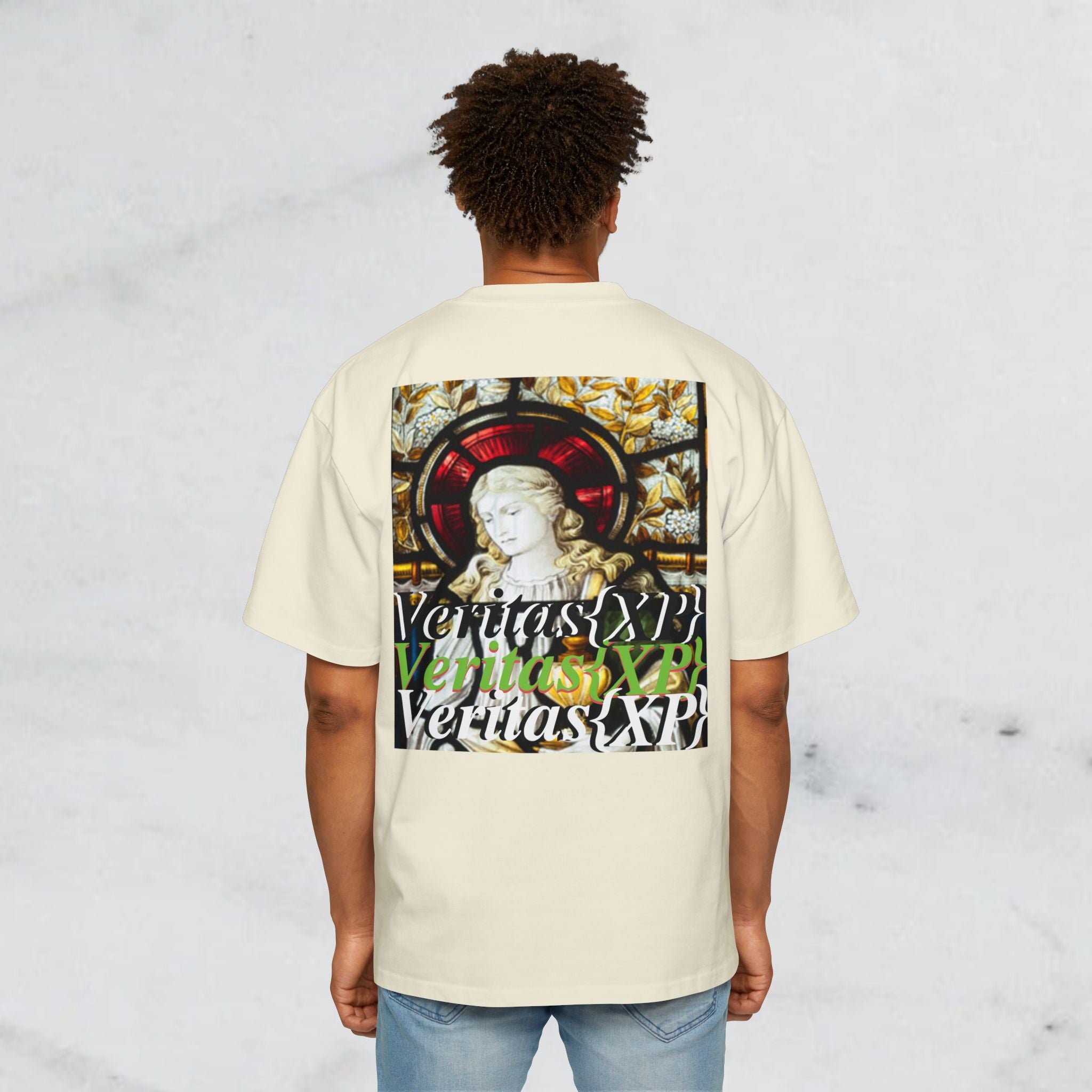 Marian Stain Glass- Oversized Tee